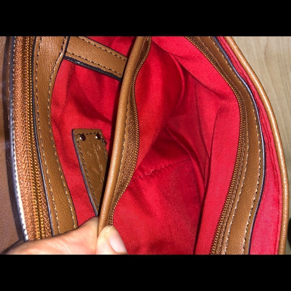 Kate Landry Shoulder Bag Canvas & Leather - Picture 7 of 8